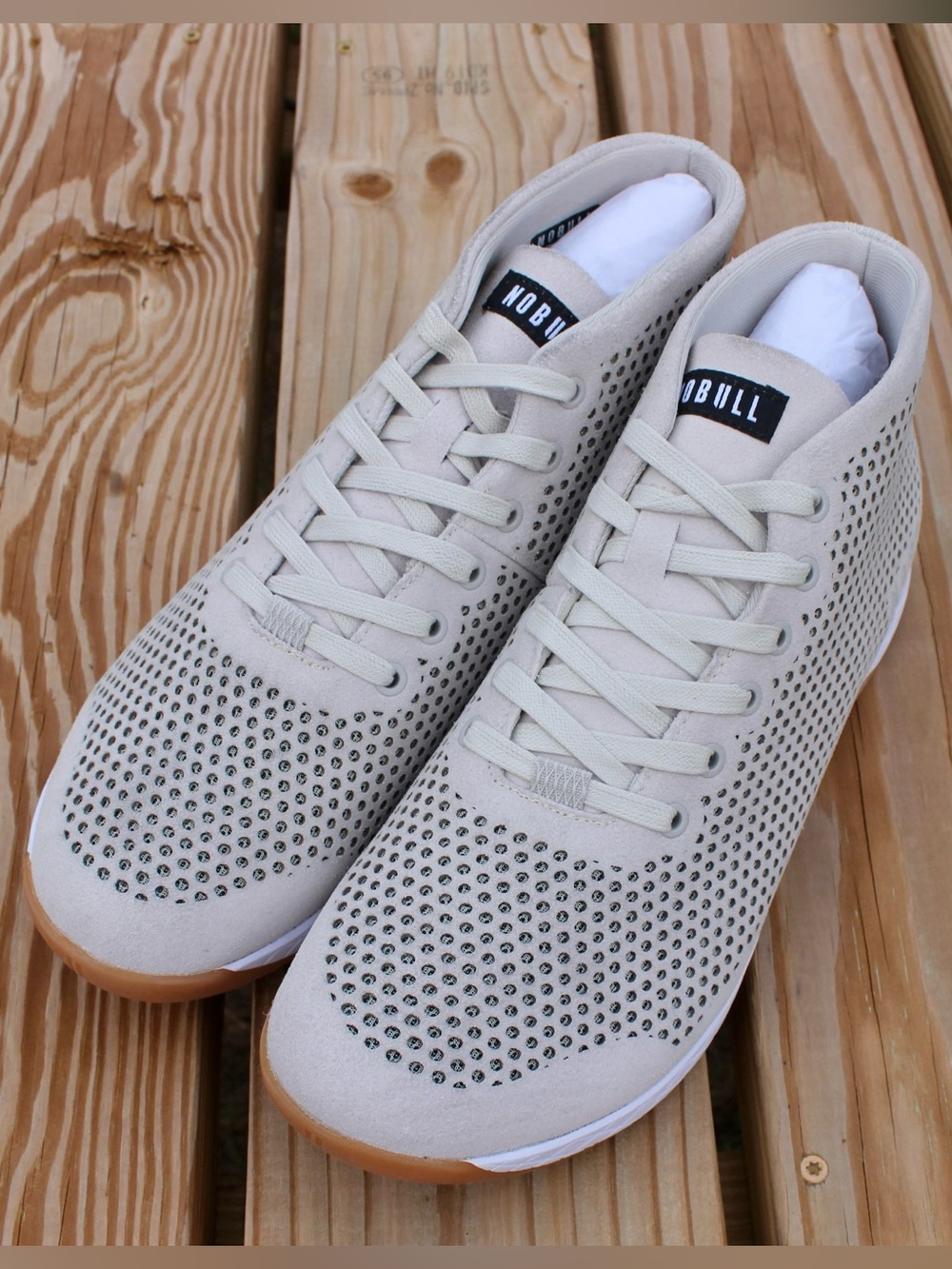 NOBULL Beige Suede Unisex Sneaker (Men's 13 - Women's 14.5)